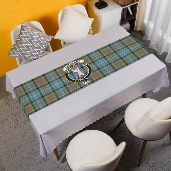 Cathcart Tartan Crest Table Runner - Cotton table runner Online Sale