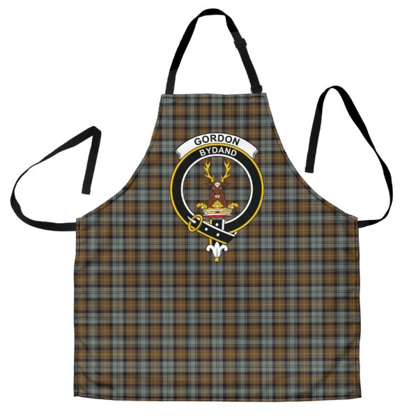 Gordon Weathered Tartan Crest Apron Fashion