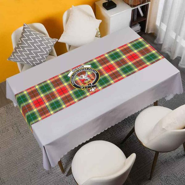 Gibson Tartan Crest Table Runner - Cotton table runner Sale