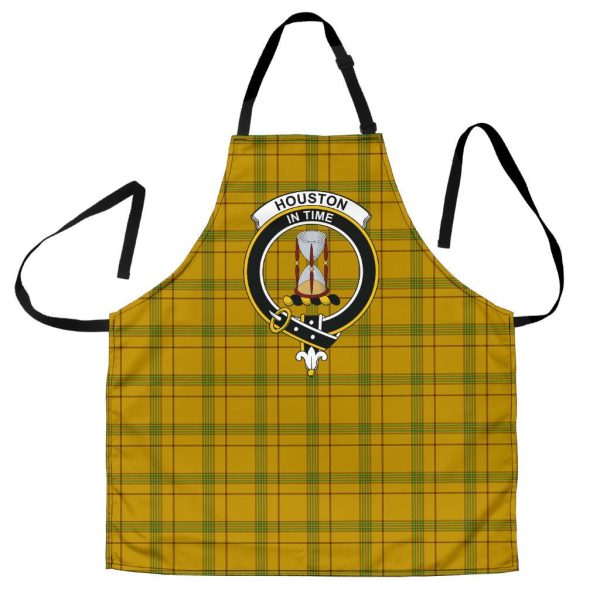 Houston Tartan Crest Apron Hot on Sale