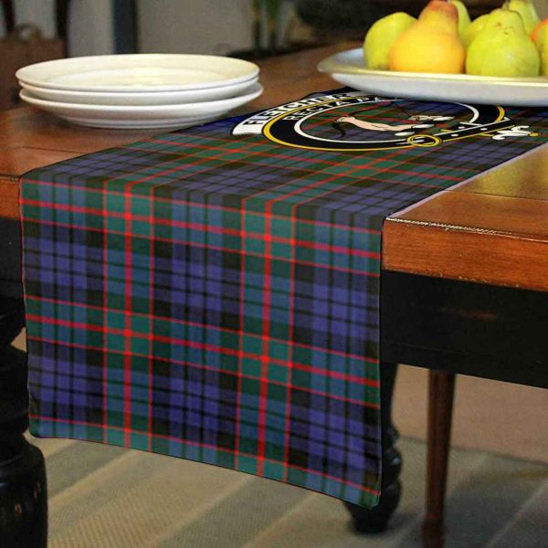 Fletcher Tartan Crest Table Runner - Cotton table runner Sale - Image 3