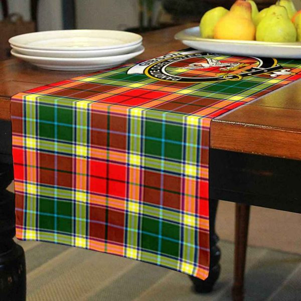 Gibson Tartan Crest Table Runner - Cotton table runner Sale - Image 3