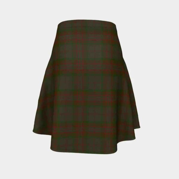 Gray Tartan Flared Skirt Online Hot Sale - Image 4