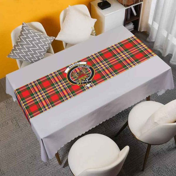 MacGill (Makgill) Tartan Crest Table Runner - Cotton table runner Discount