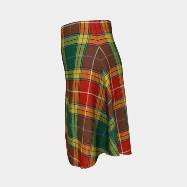 Buchanan Old Sett Tartan Flared Skirt For Cheap - Image 2