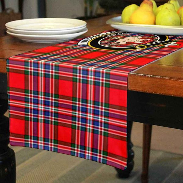 MacFarlane Tartan Crest Table Runner - Cotton table runner For Cheap - Image 3