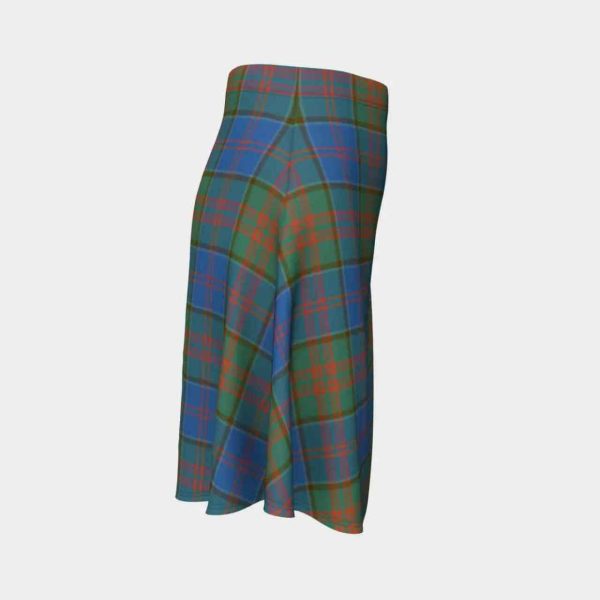 Stewart of Appin Hunting Ancient Tartan Flared Skirt For Discount - Image 3