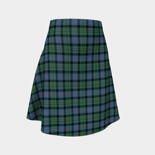 Malcolm Ancient Tartan Flared Skirt For Sale