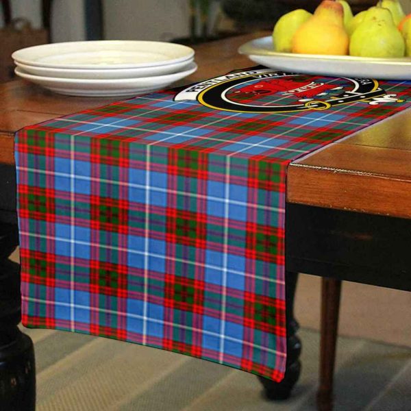 Pentland Tartan Crest Table Runner - Cotton table runner Online - Image 3