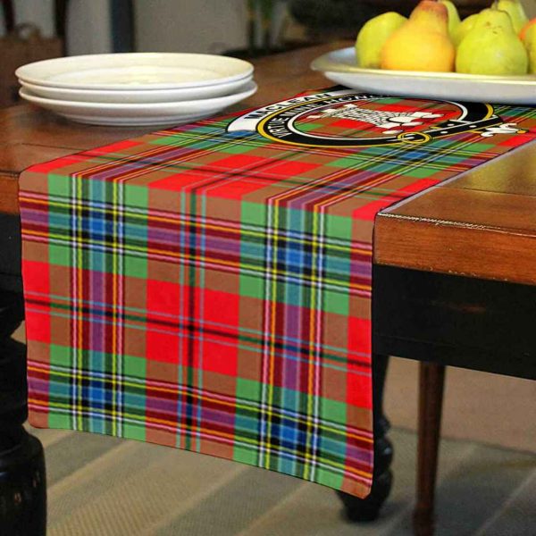 MacLean Tartan Crest Table Runner - Cotton table runner For Cheap - Image 3