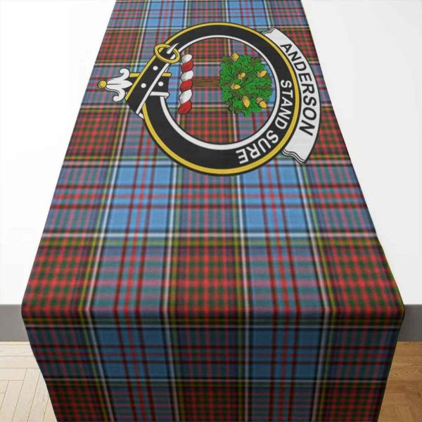 Anderson Tartan Crest Table Runner - Cotton table runner For Cheap - Image 2