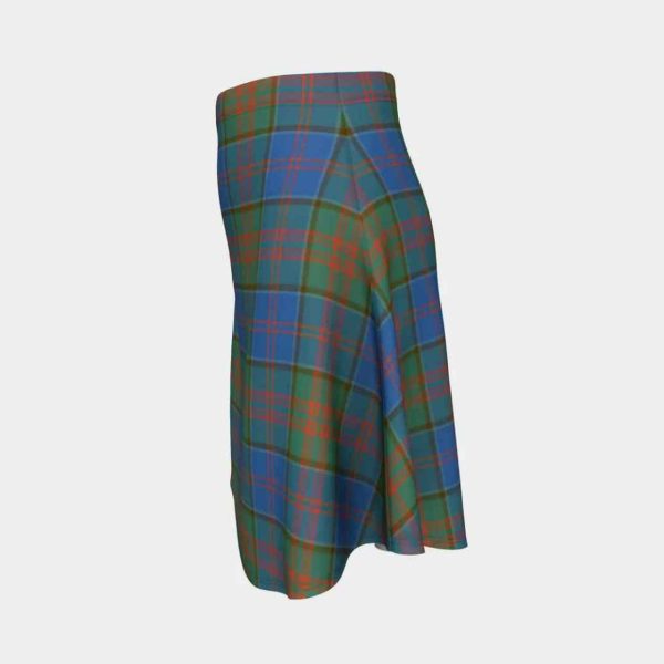 Stewart of Appin Hunting Ancient Tartan Flared Skirt For Discount - Image 2