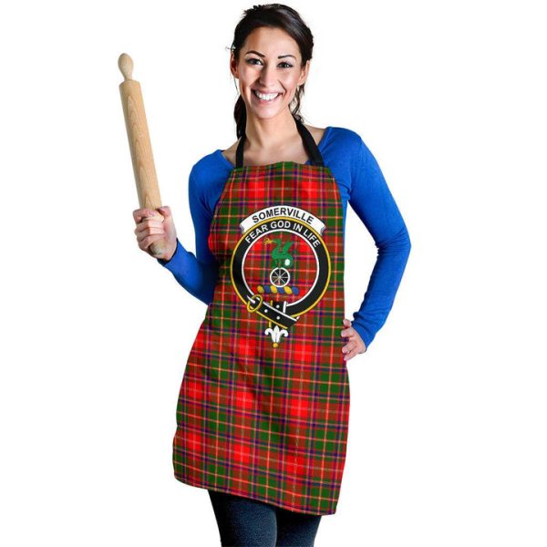 Somerville Modern Tartan Crest Apron Fashion - Image 2