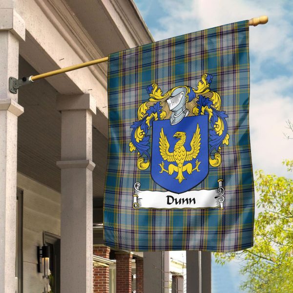 Dunn Tartan Crest Garden Flag Online now