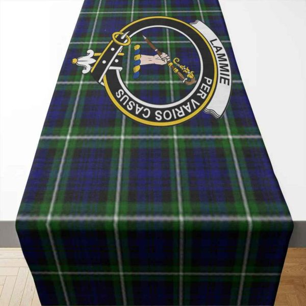 Lammie Tartan Crest Table Runner - Cotton table runner Discount - Image 2