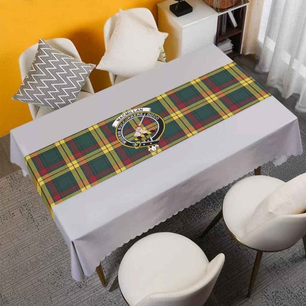 MacMillan Tartan Crest Table Runner - Cotton table runner Online Hot Sale