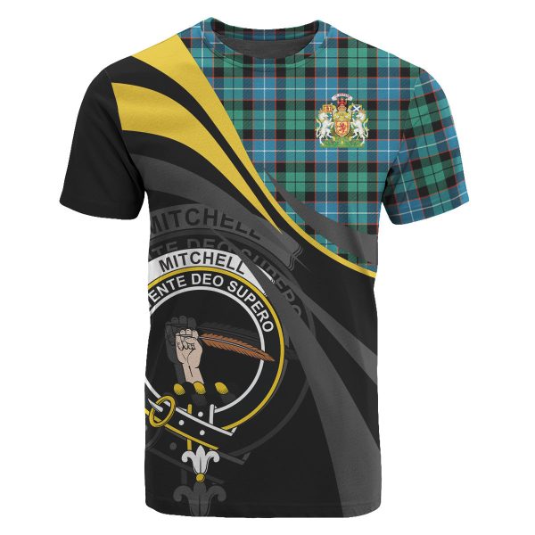 Mitchell Ancient Tartan T-Shirt - Royal Coat Of Arms Style Online Sale