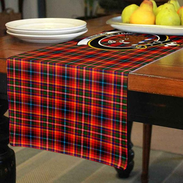 Innes Tartan Crest Table Runner - Cotton table runner Hot on Sale - Image 3