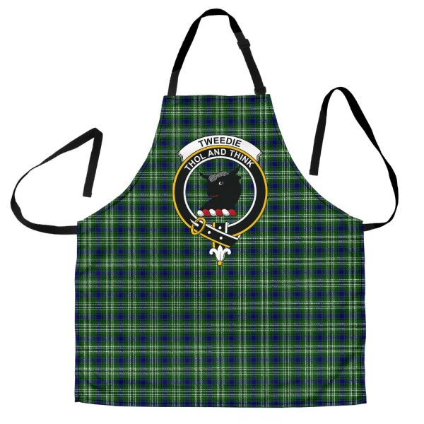 Tweedside District Tartan Crest Apron Hot on Sale