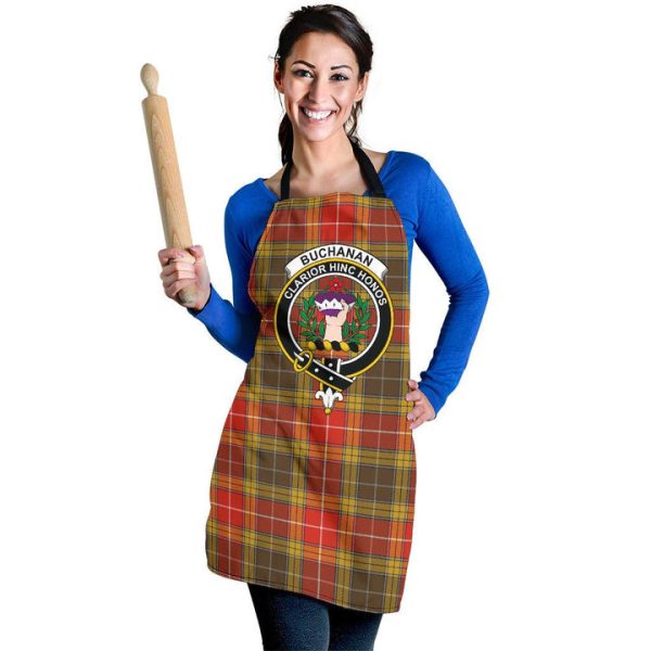 Buchanan Old Set Weathered Tartan Crest Apron Online - Image 2