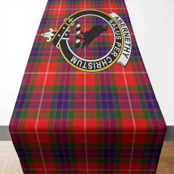 Abernethy Tartan Crest Table Runner - Cotton table runner Online Sale - Image 2