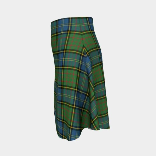 MacMillan Hunting Ancient Tartan Flared Skirt For Sale - Image 2