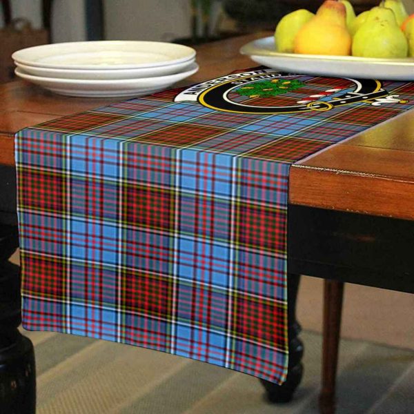 Anderson Tartan Crest Table Runner - Cotton table runner For Cheap - Image 3
