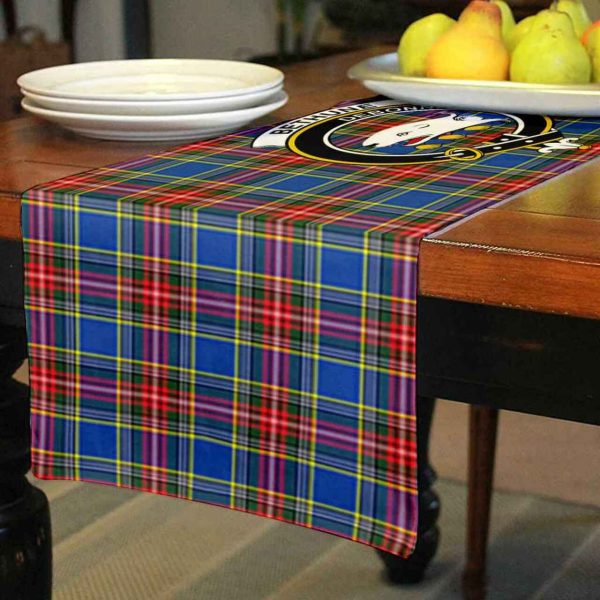 Bethune Tartan Crest Table Runner - Cotton table runner For Cheap - Image 3