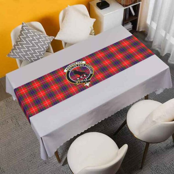 Abernethy Tartan Crest Table Runner - Cotton table runner Online Sale